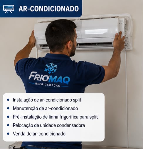 Instalação e manutenção de ar-condicionado split em Trancoso